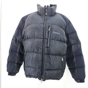 Marmot Black 700 Down Fill Winter Puffer Jacket Men Size Medium